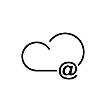 Cloud technology icon 스톡 일러스트