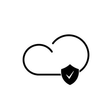 Cloud technology icon Illustrazione stock
