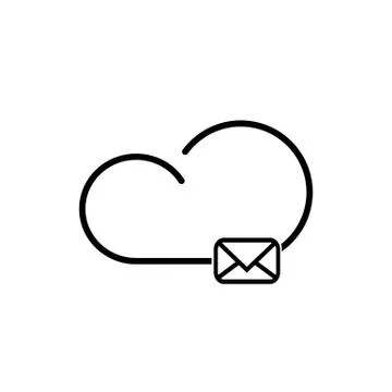 Cloud technology icon Stock Illustration