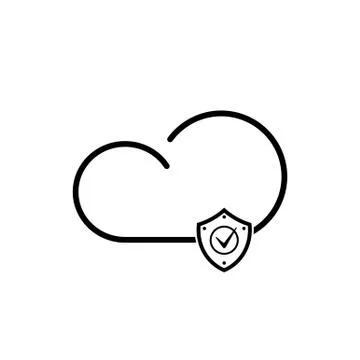 Cloud technology icon Illustrazione stock