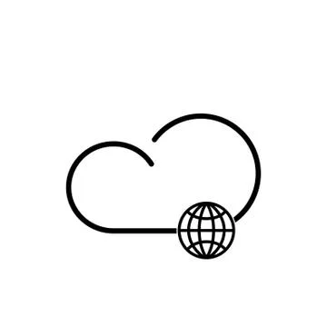 Cloud technology icon Stock-Illustration