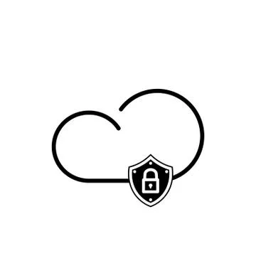 Cloud technology icon Illustrazione stock