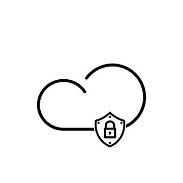 Cloud technology icon Illustrazione stock