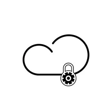 Cloud technology icon 스톡 일러스트