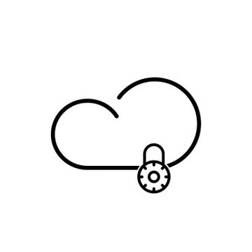 Cloud technology icon Illustrazione stock