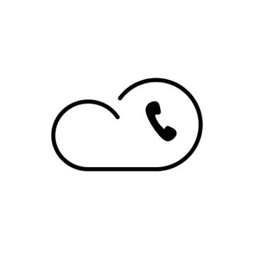 Cloud technology icon Illustrazione stock