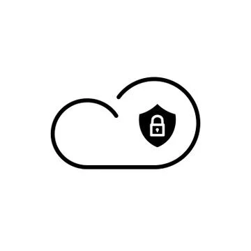 Cloud technology icon Illustrazione stock