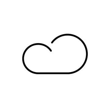 Cloud technology icon Stock Illustration