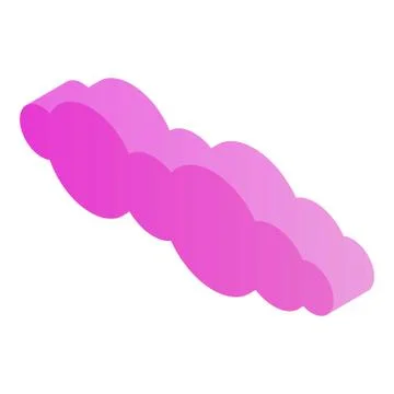 Cloud technology icon, isometric style Stockillustratie