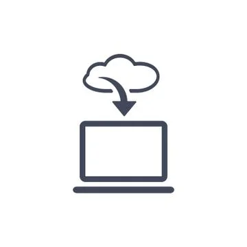 Cloud technology, Icon Vector flat design style イラスト素材