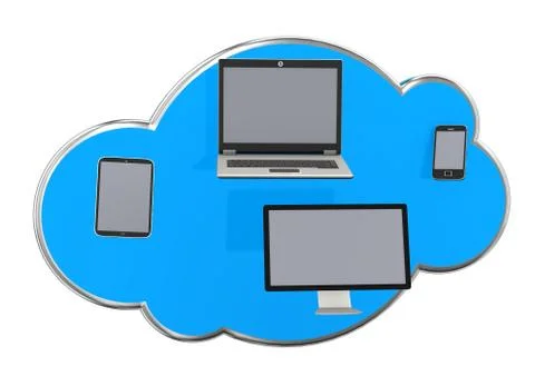 Cloud for technology Stock Illustration