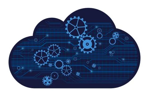 Cloud technology イラスト素材