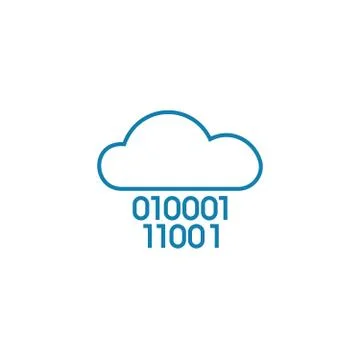 Cloud technology linear icon concept. Cloud technology line vector sign, symbol Illustrazione stock