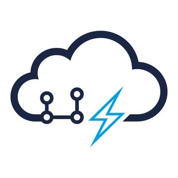 Cloud Technology Logo Design Digital Network Icon 库存插图