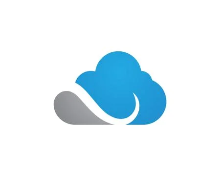 Cloud technology Logo Template Illustrazione stock