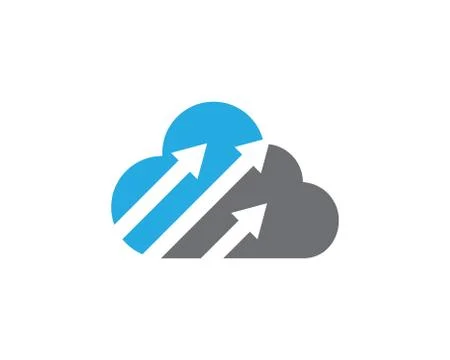 Cloud technology Logo Template Illustrazione stock