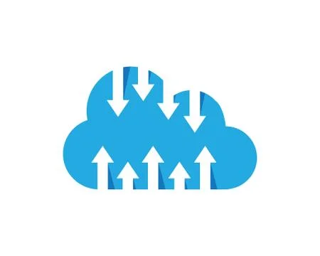 Cloud technology Logo Template Illustrazione stock