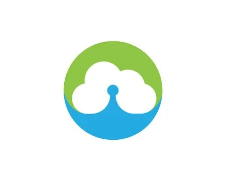 Cloud technology Logo Template Illustrazione stock