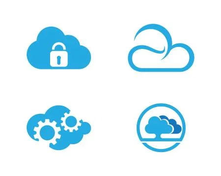 Cloud technology Logo Template Stock Illustration