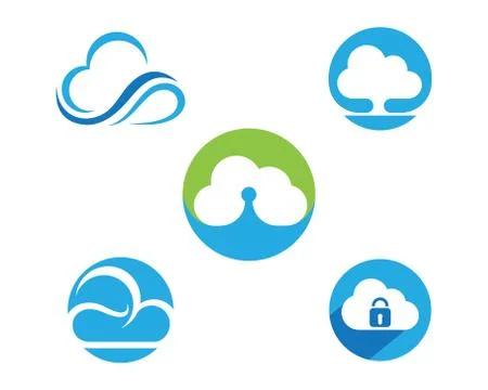 Cloud technology Logo Template Illustrazione stock