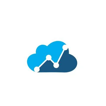 Cloud technology logo vector Illustrazione stock