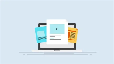 Cloud technology online document storage. Stock Footage 267188317