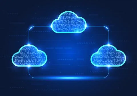 Cloud technology for safe and secure data storage over the Internet. And ca.. 스톡 일러스트