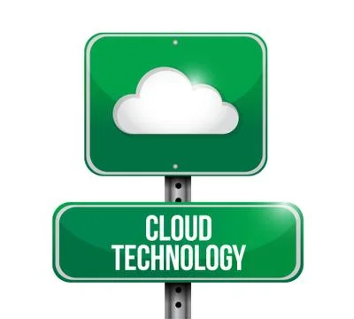 Cloud technology sign illustration design イラスト素材