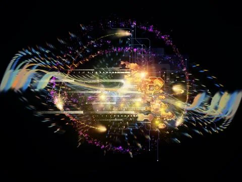 Cloud Technology Stream Illustrazione stock