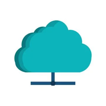 Cloud technology system connection 스톡 일러스트