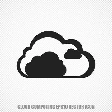 Cloud technology vector Cloud icon. Modern flat design Stock Illustration