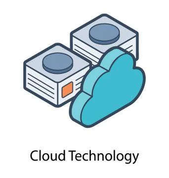 Cloud Technology Vector Stock Illustration