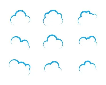 Cloud technology vector logo template design vector Stock Illustration