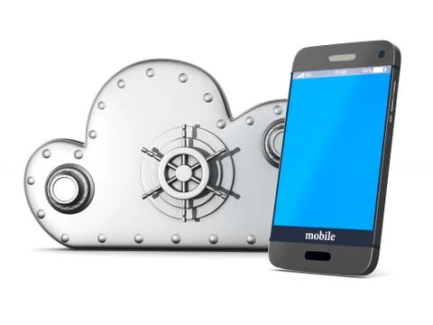 Cloud technology on white background. Isolated 3D illustration 스톡 일러스트