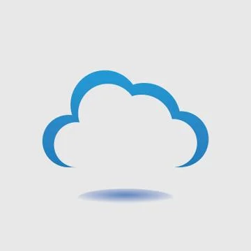 Cloud template vector 스톡 일러스트