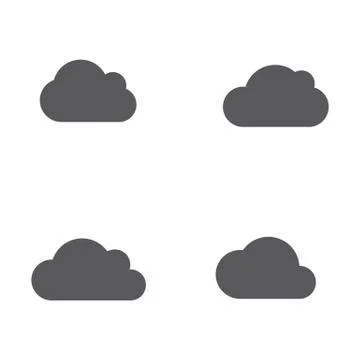 Cloud template vector Stock Illustration