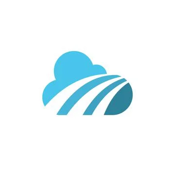 Cloud template vector Illustration
