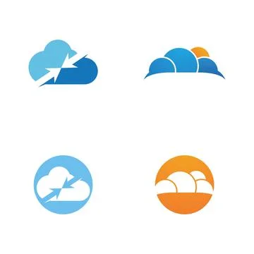 Cloud template vector Stock Illustration