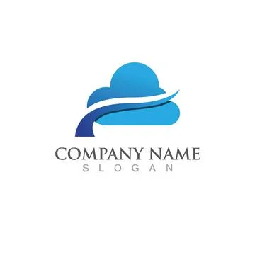 Cloud template vector 스톡 일러스트