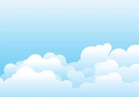 Cloud template vector illustration Illustrazione stock