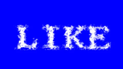 Like cloud text effect blue isolated background Stock-Footage 138721962