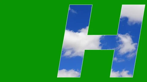 Cloud Text green screen animation Stock Footage 301291902