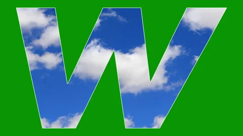 Cloud Text green screen animation Stock Footage 301292212