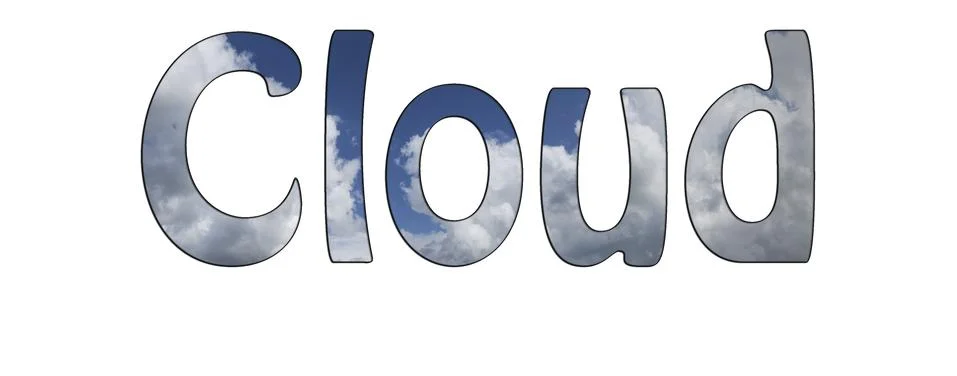 Cloud text Stock Illustration