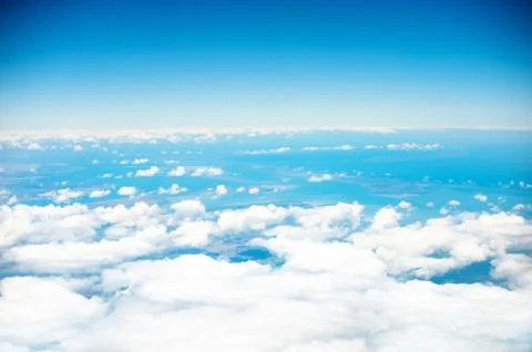 Cloud texture and blue sky Stock Photos