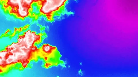 Cloud thermal image background Stock Footage 41664671