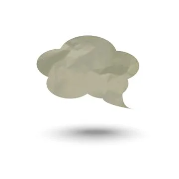 Cloud for thoughts and inscriptions Stock Illustration