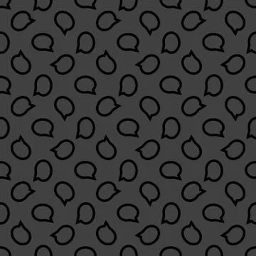 Cloud thoughts web icon. flat design. Seamless pattern. Stock Illustration