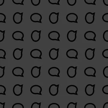 Cloud thoughts web icon. flat design. Seamless pattern. Stockillustratie