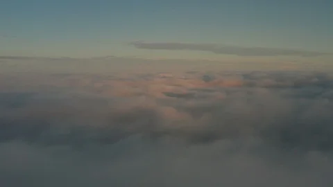 Cloud time lapse aerial view from skyscraper at dawn Stock Footage 118592977